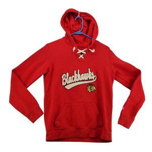Old Time Hockey Chicago Blackhawks Newbury Col. Women's L/S Red Medium